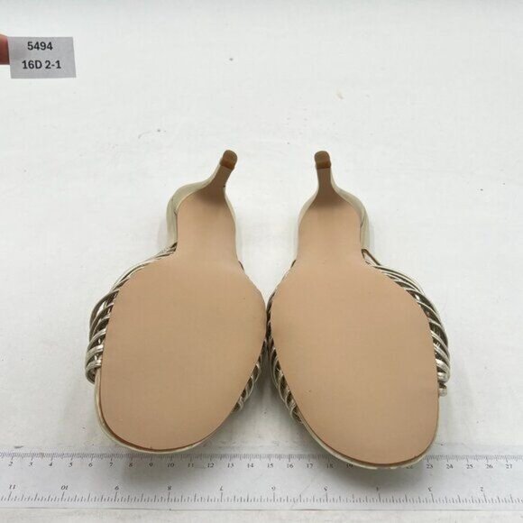 FYS Women Slip on Low Kitten Heel Mules Open Toe Dress Slide Sandals Party Prom - Picture 7 of 8